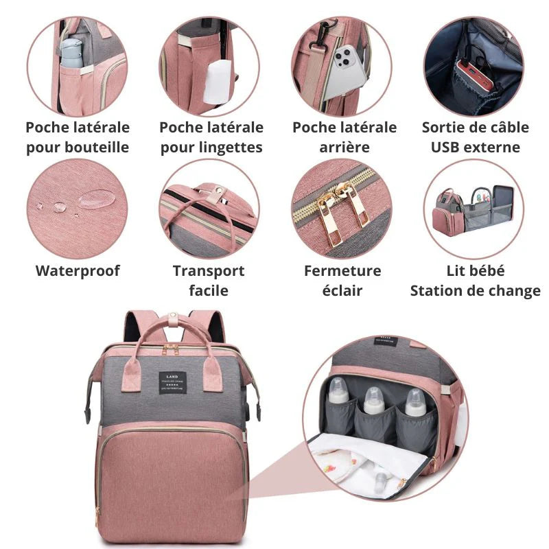 Le sac à langer est un incontournable pour les parents modernes, alliant praticité et style. Parmi les modèles les plus appréciés, le Sac à langer Day to Day de Babymoov se distingue par sa conception ingénieuse et ses nombreux accessoires inclus .
Un sac à langer pensé pour le quotidien
Avec une contenance généreuse de 23 litres, ce sac offre suffisamment d'espace pour transporter tous les essentiels de bébé : couches, biberons, doudou, jouets, et bien plus encore. Ses multiples poches facilitent l'organ