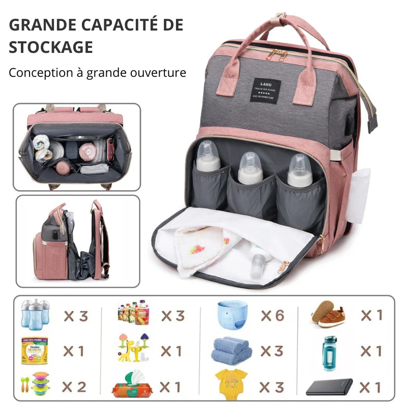 Le sac à langer est un incontournable pour les parents modernes, alliant praticité et style. Parmi les modèles les plus appréciés, le Sac à langer Day to Day de Babymoov se distingue par sa conception ingénieuse et ses nombreux accessoires inclus .
Un sac à langer pensé pour le quotidien
Avec une contenance généreuse de 23 litres, ce sac offre suffisamment d'espace pour transporter tous les essentiels de bébé : couches, biberons, doudou, jouets, et bien plus encore. Ses multiples poches facilitent l'organ