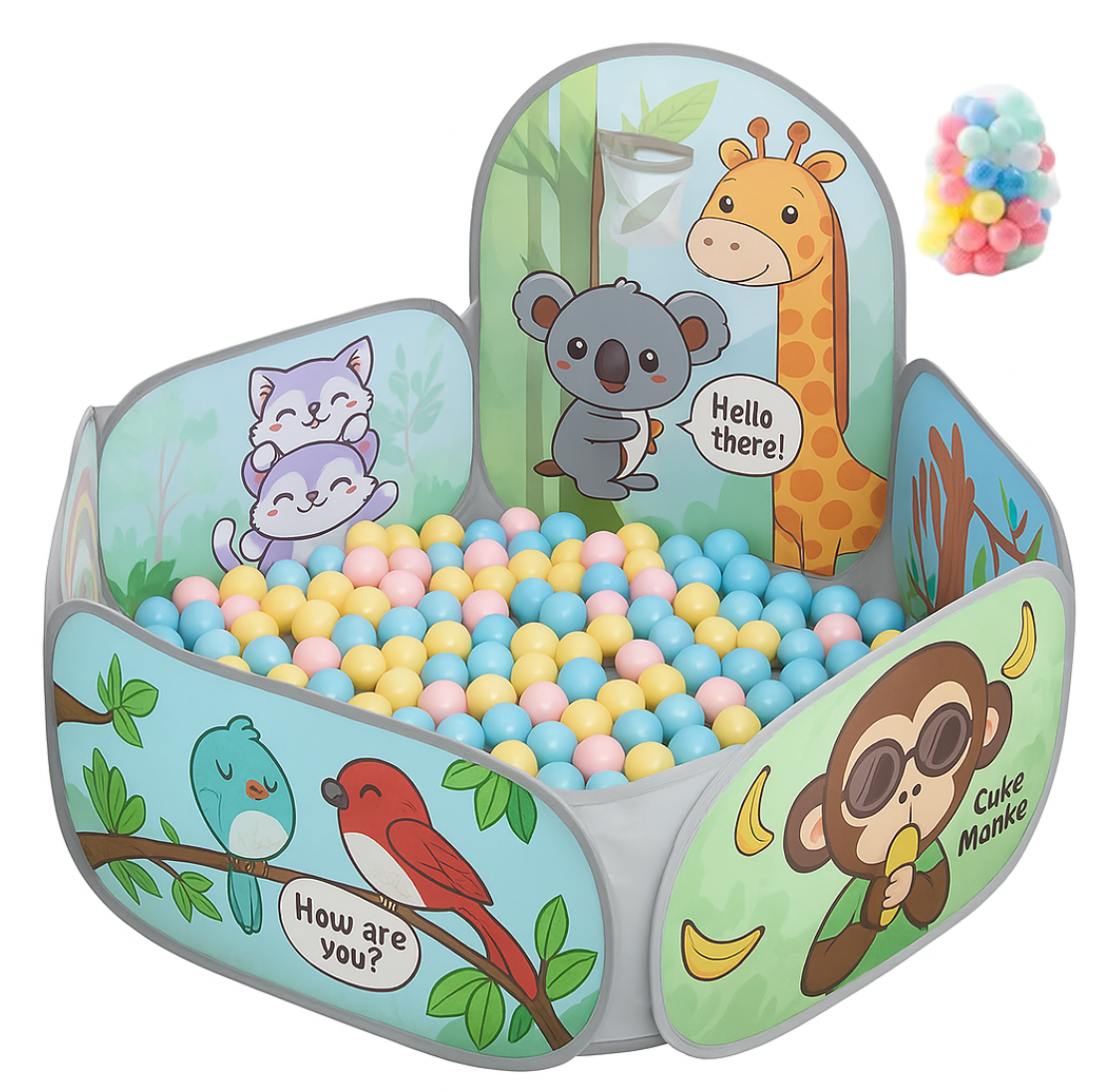 Piscine à balles pliable 6 mois à 5 ans